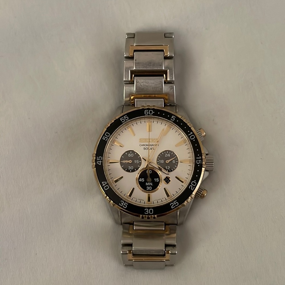 SEIKO, CHRONOGRAPH SOLAR WATCH